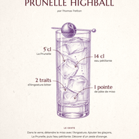 Recette du cocktail Prunelle Highball à La Prunelle, par Thomas Trefcon