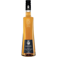 bouteille de face crème de pêche de vigne de bourgogne Joseph Cartron