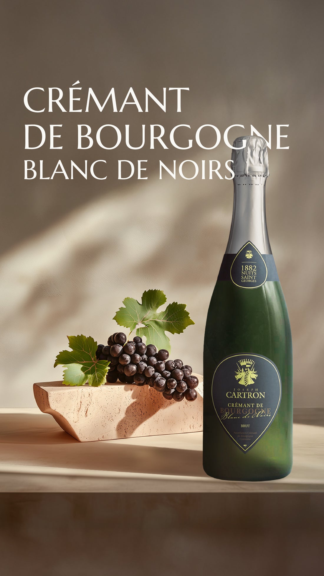 Crémant de Bourgogne blanc de noirs Joseph Cartron AOC