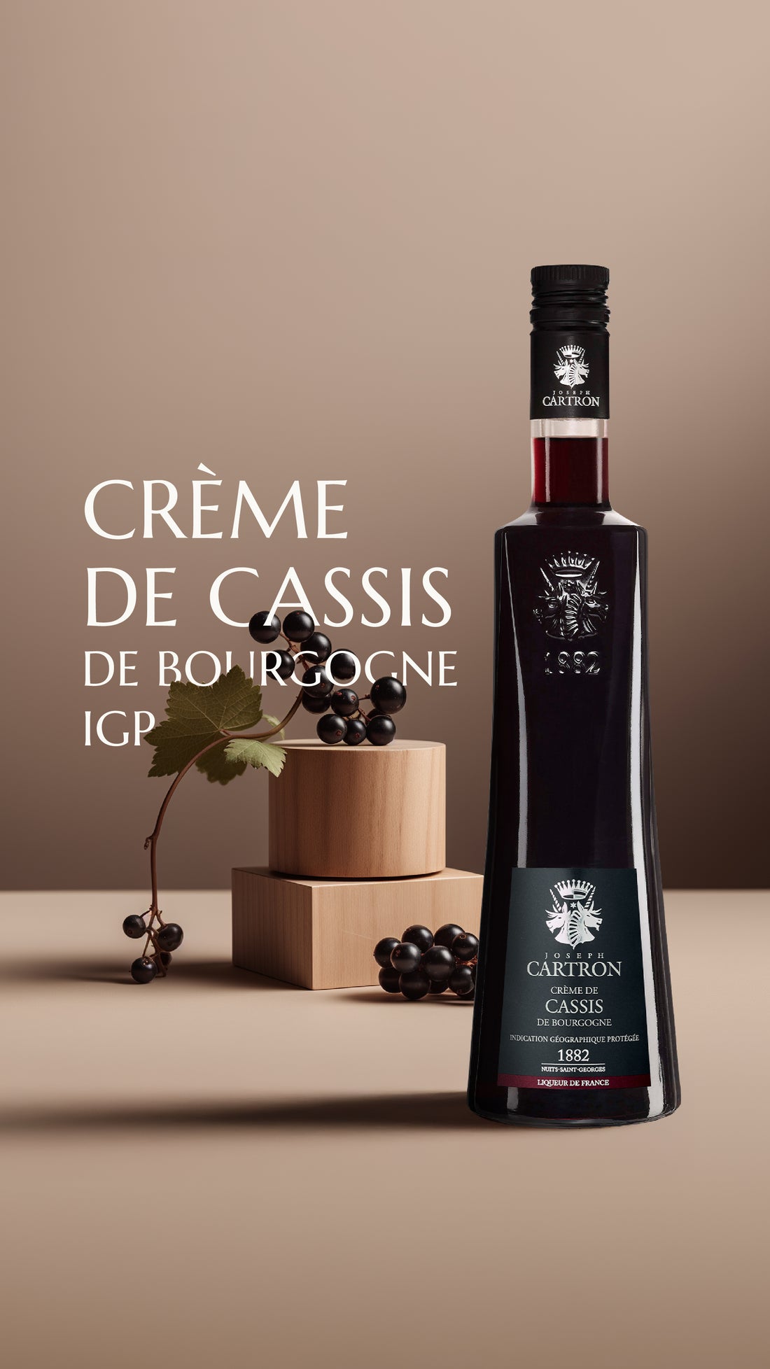 CRÈME DE CASSIS DE BOURGOGNE JOSEPH CARTRON IGP