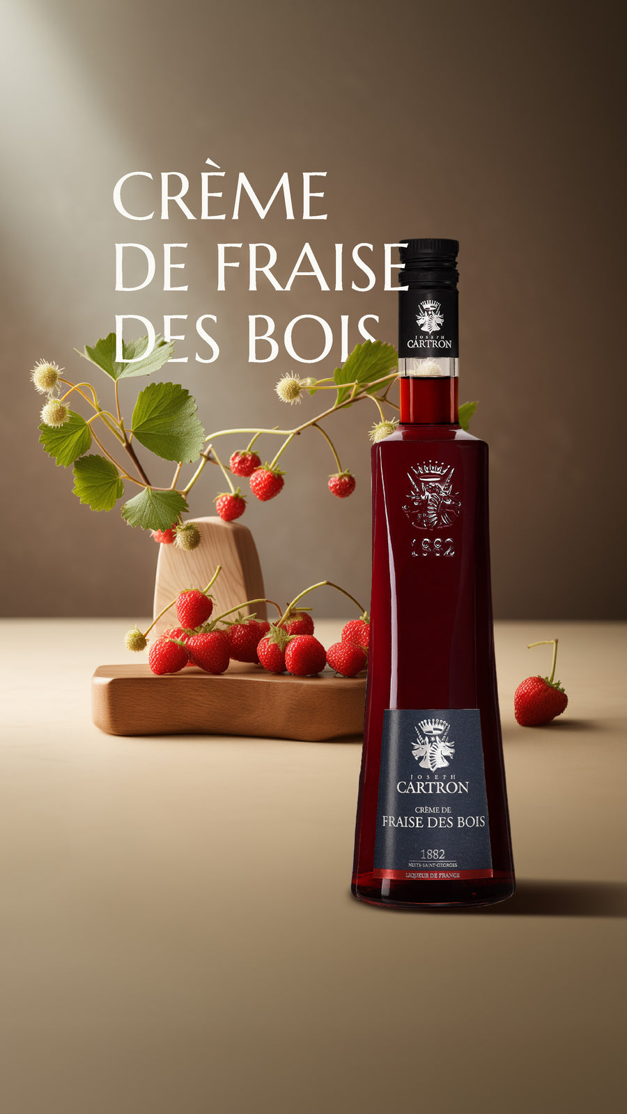 CRÈME DE FRAISE DES BOIS JOSEPH CARTRON