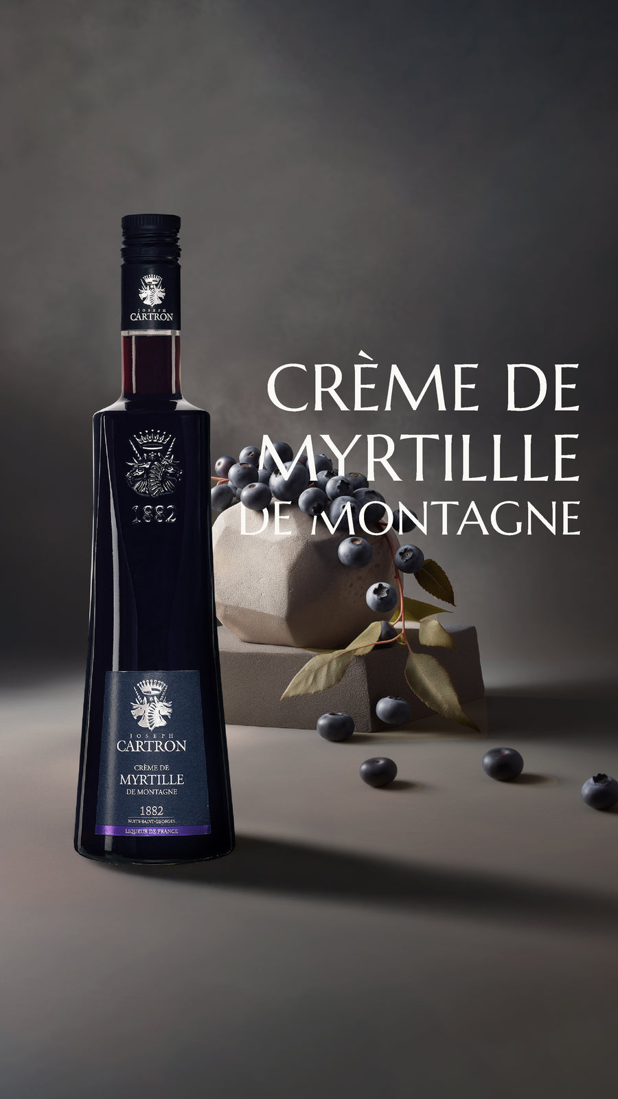 CRÈME DE MYRTILLE DE MONTAGNE JOSEPH CARTRON