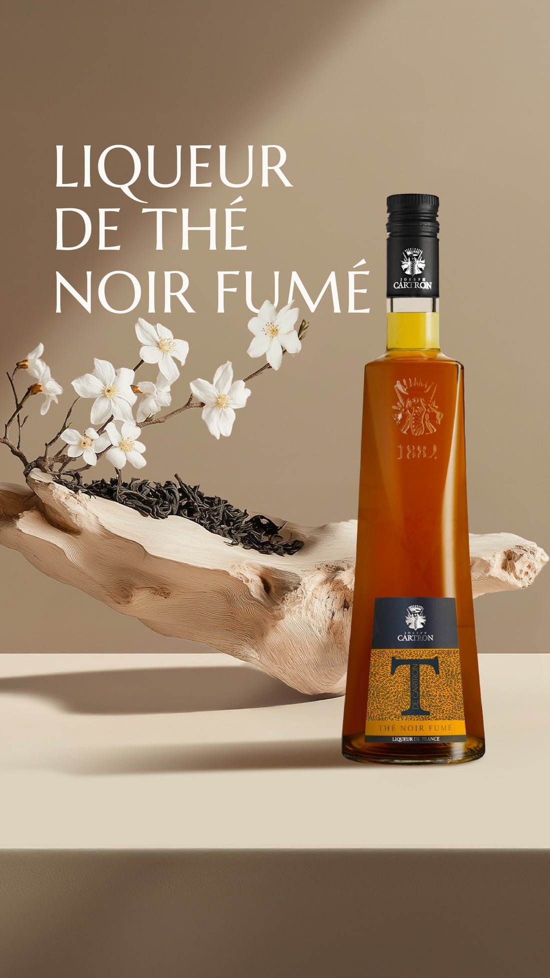 LIQUEUR DE THÉ NOIR FUMÉ JOSEPH CARTRON