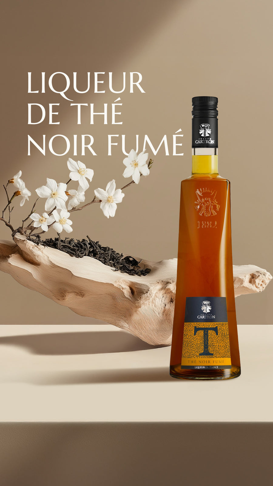 LIQUEUR DE THÉ NOIR FUMÉ JOSEPH CARTRON