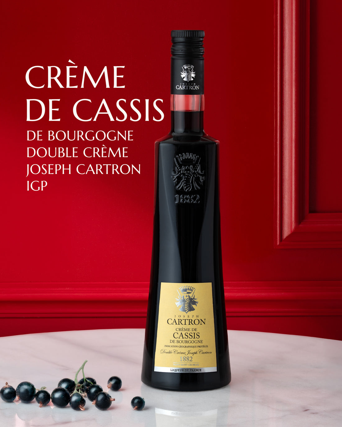 CRÈME DE CASSIS DE BOURGOGNE DOUBLE CRÈME JOSEPH CARTRON IGP