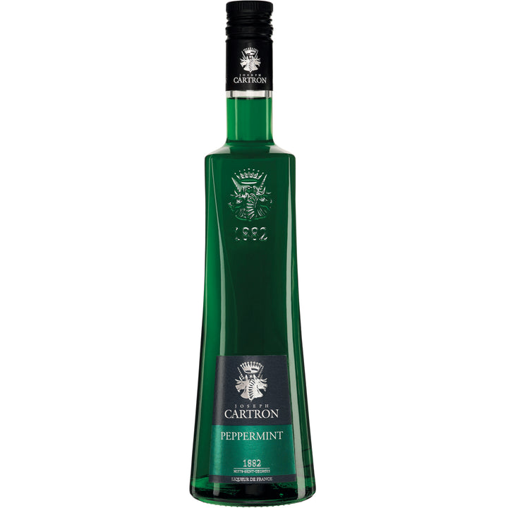 bouteille de face LIQUEUR DE PEPPERMINT VERT JOSEPH CARTRON