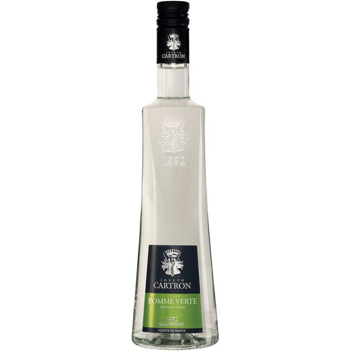 bouteille de face LIQUEUR DE POMME VERTE JOSEPH CARTRON