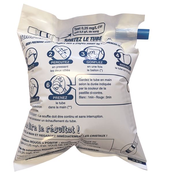 Ethylotest chimique jetable