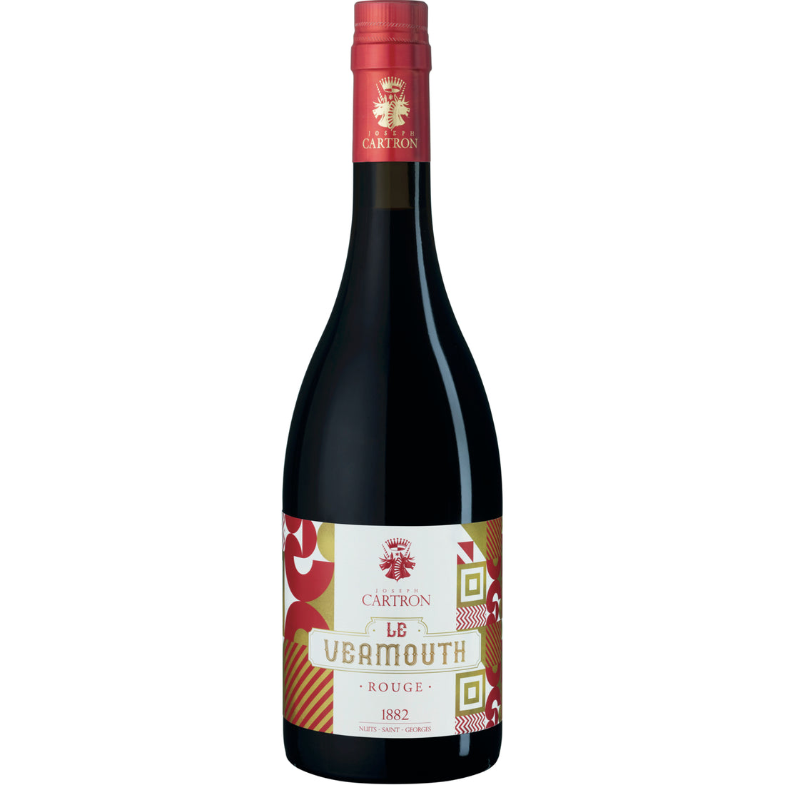bouteille de face VERMOUTH ROUGE JOSEPH CARTRON